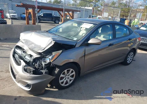 2012 Hyundai Accent Gls from USA, damaged, VIN KMHCT4AEXCU114957